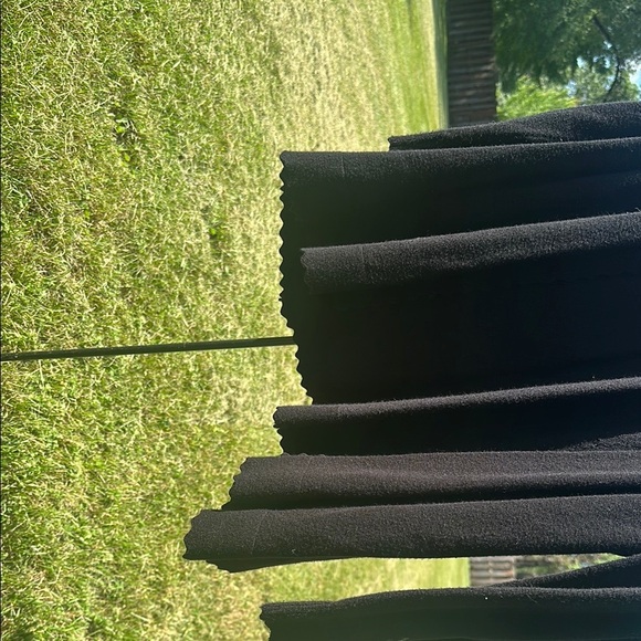 Elegant Black Scalloped Open Front Cardigan Long Sleeve Women's Plus Size 2XL - Picture 3 of 8